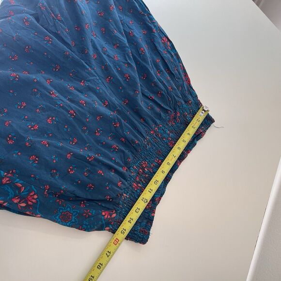 Torrid Pull-On Wide Leg Challis Smocked Waist High-Rise Pant Boho Festival 1XT - Picture 11 of 13